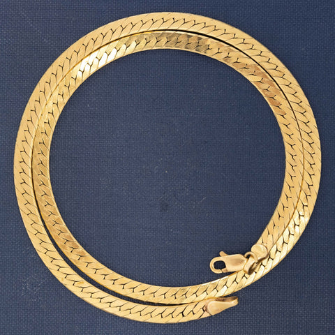 Vintage Herringbone Necklace