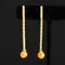 Vintage High Karat Bar Drop Earrings