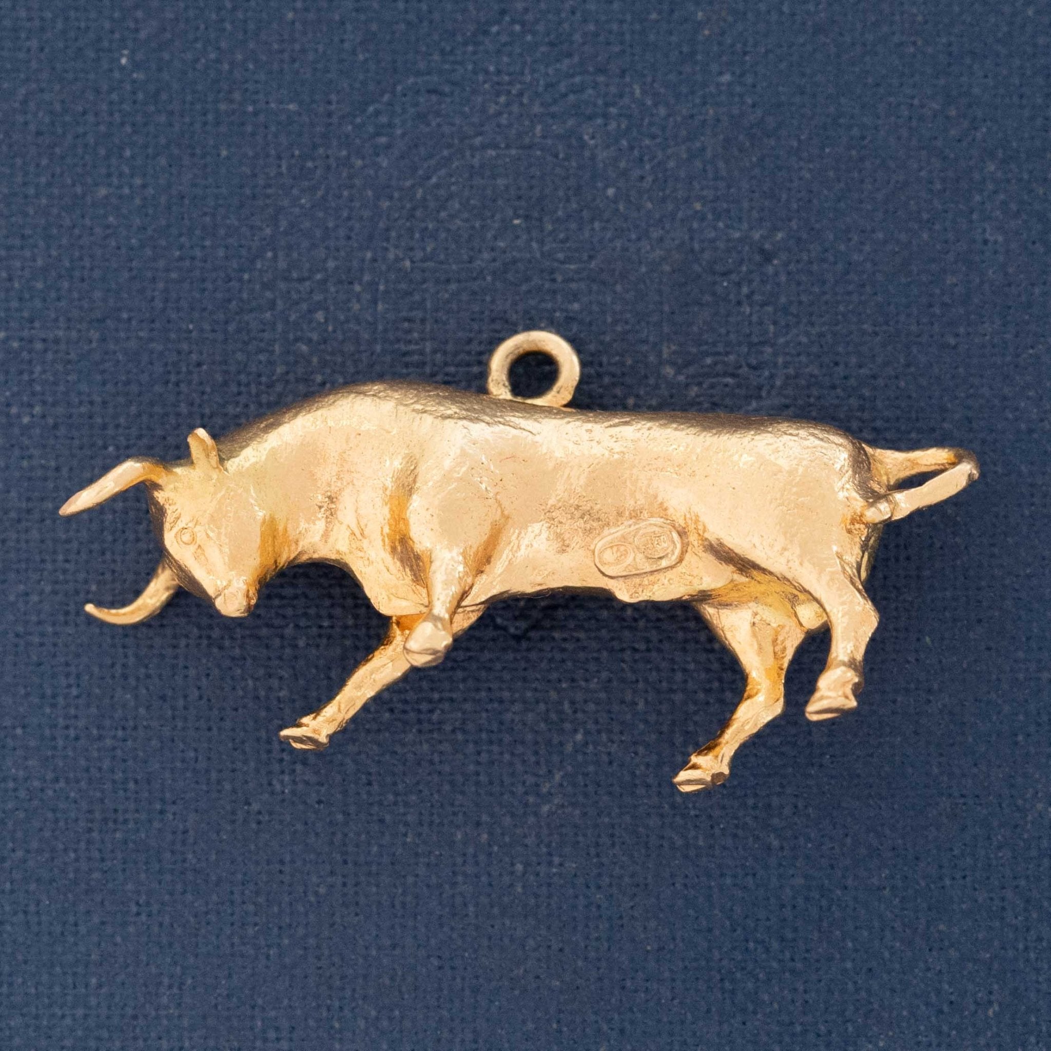 Vintage High Karat Bull Pendant