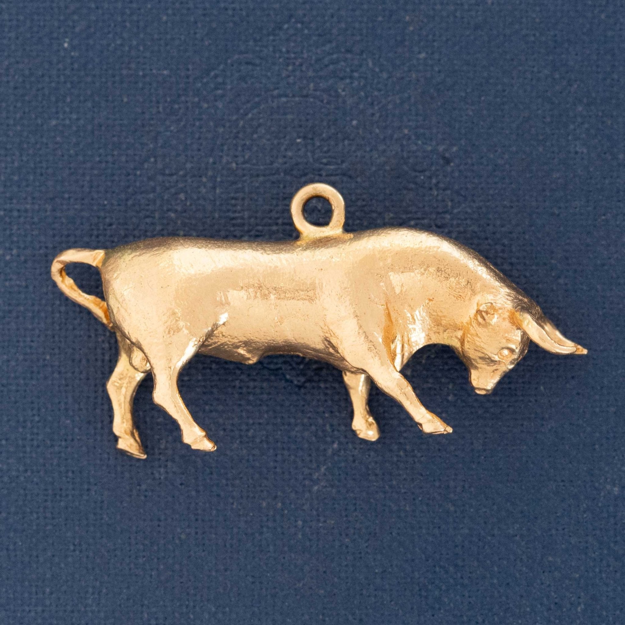 Vintage High Karat Bull Pendant