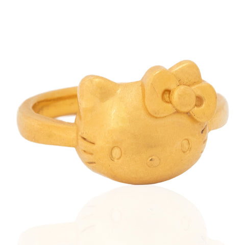 Vintage High Karat Hello Kitty Ring