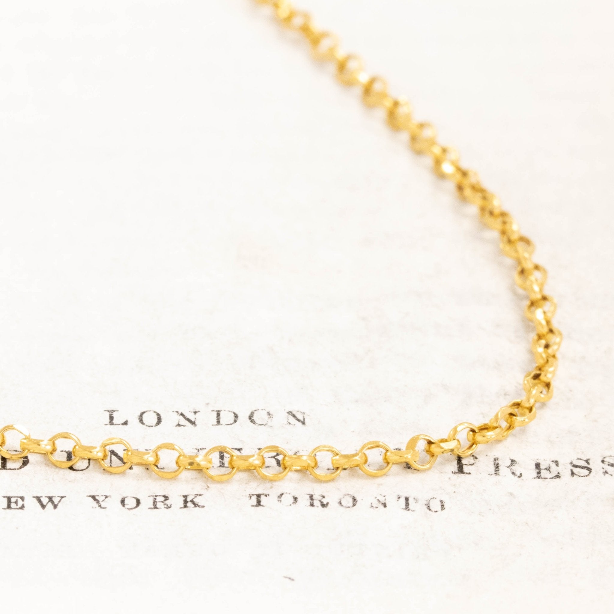 Vintage High Karat Rolo Chain