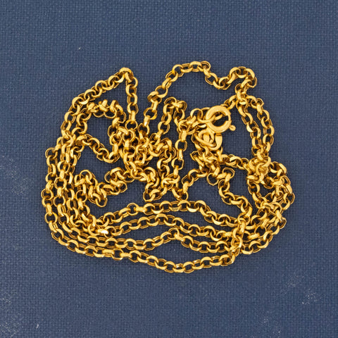 Vintage High Karat Rolo Chain