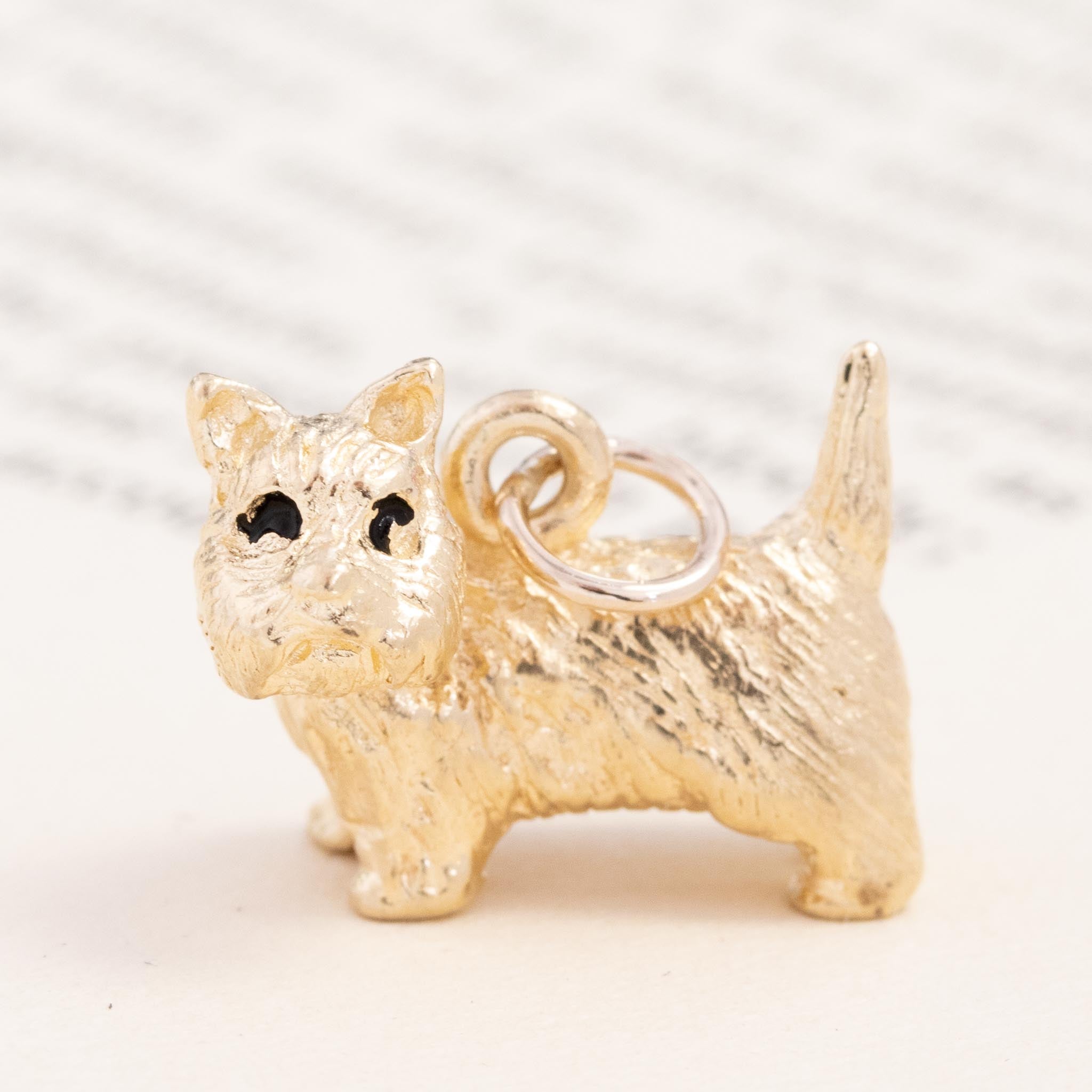 Vintage Highland Terrier Dog Charm