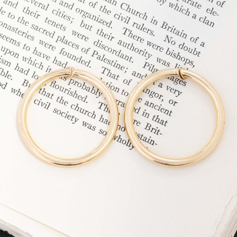 Vintage Hinged Gold Hoop Earrings by Tiffany & Co.