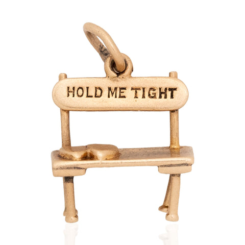 Vintage "Hold Me Tight" Park Bench Charm