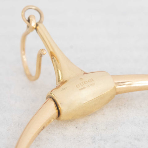 Vintage Horsebit Hoop Earrings, by Gucci