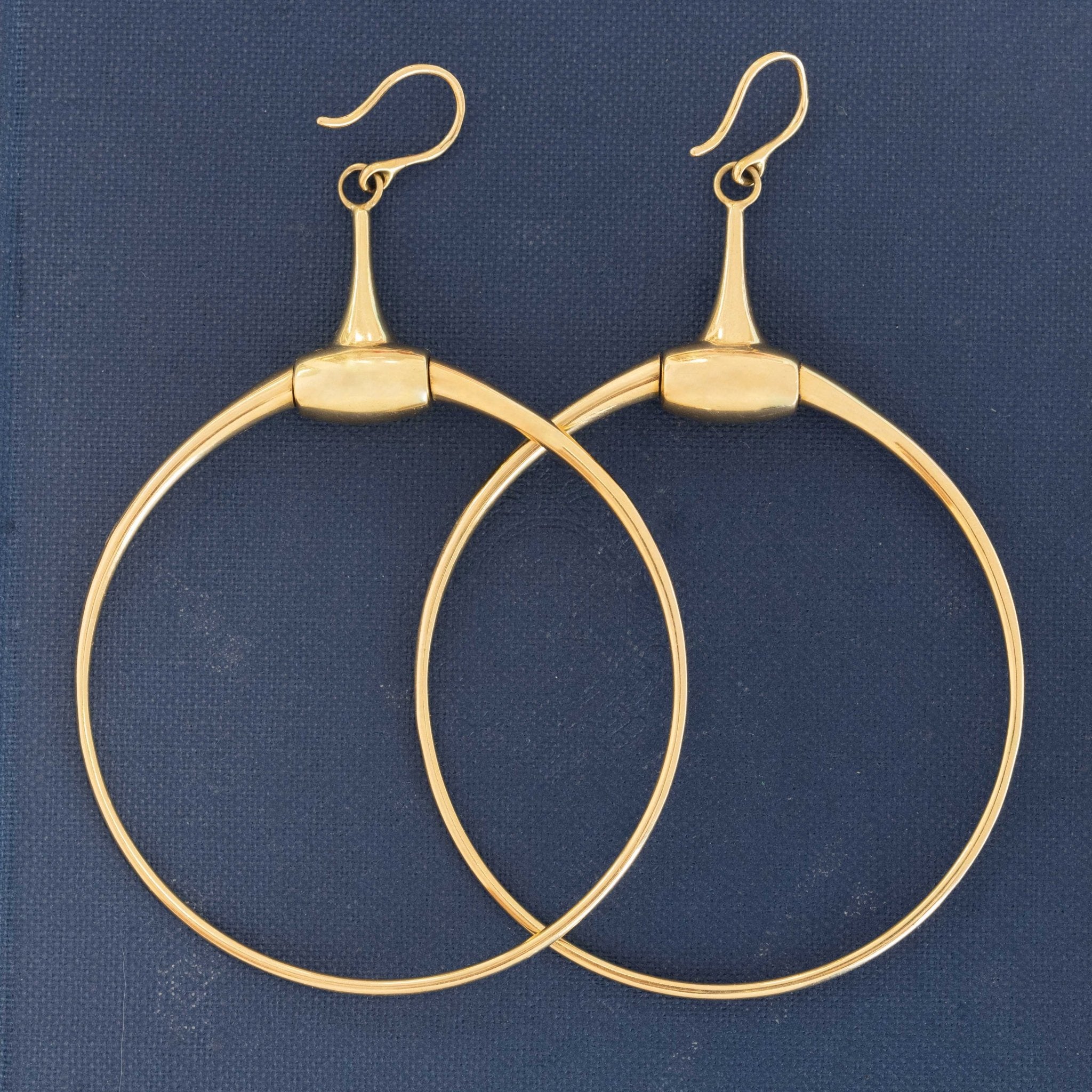 Vintage Horsebit Hoop Earrings, by Gucci