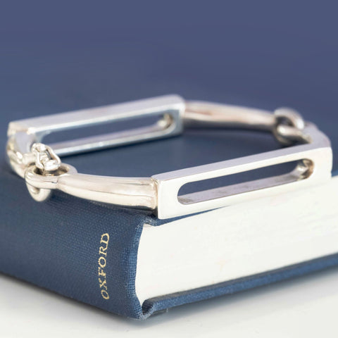 Vintage Horsebit Silver Bracelet, by Gucci
