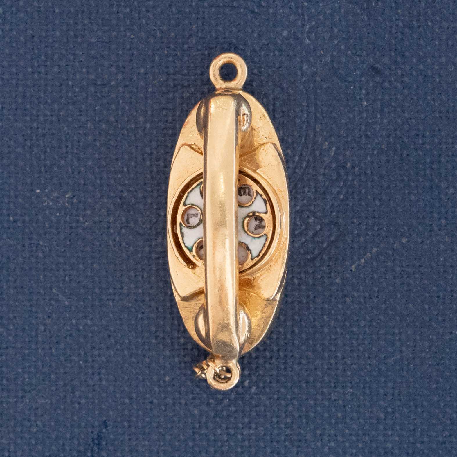 Retro rotary telephone charm in gold, collectible jewelry accent