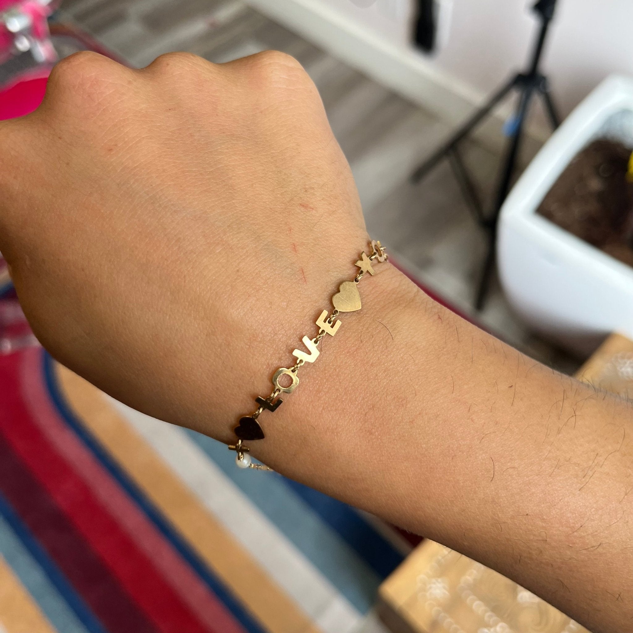 Vintage I Love You Bracelet