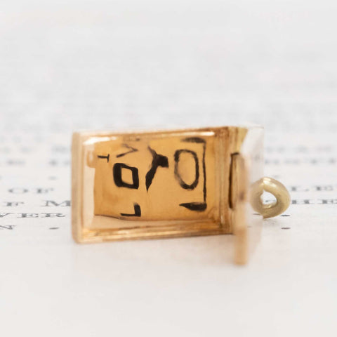 Vintage I LOVE YOU Reflection Charm