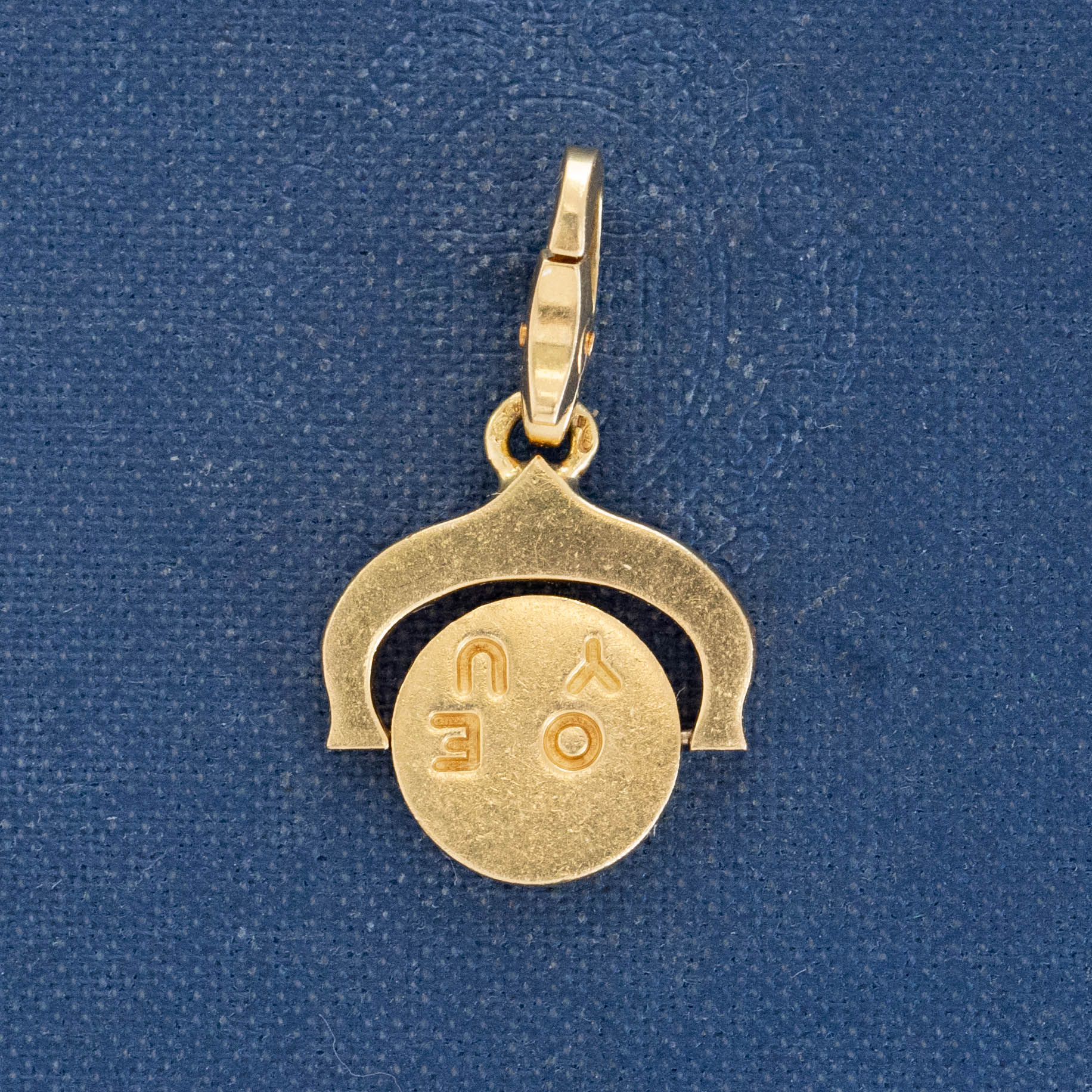 Vintage I LOVE YOU Spinner Charm, by Cartier France