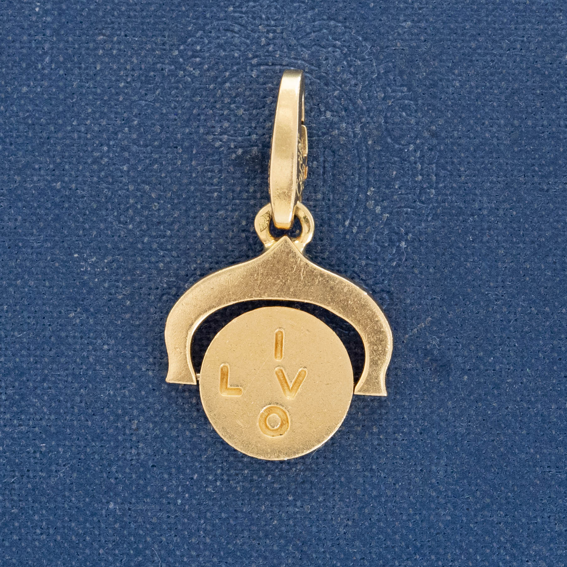 Vintage I LOVE YOU Spinner Charm, by Cartier France