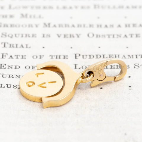 Vintage I LOVE YOU Spinner Charm, by Cartier France