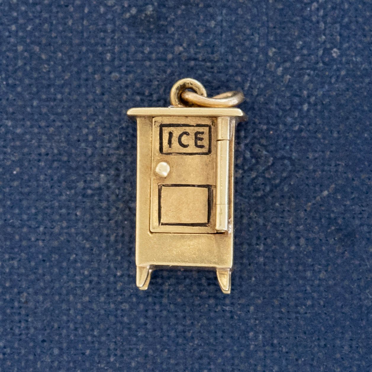 Vintage Ice Chest w/ Enamel Heart Charm