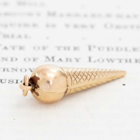Vintage Ice Cream Cone Charm
