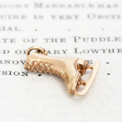 Vintage Ice Skate Charm