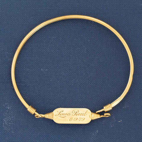 Vintage ID Coil Bangle by Cartier France