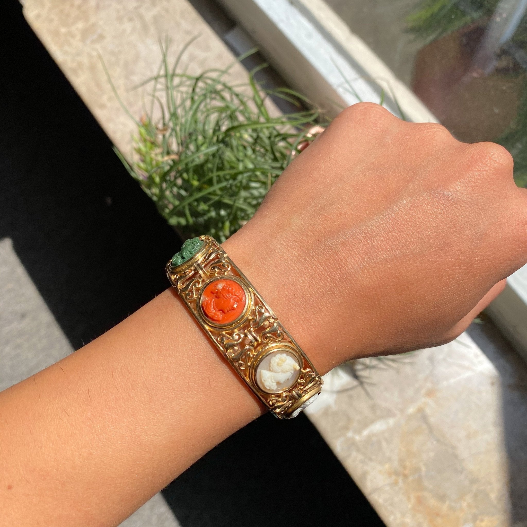 Vintage Italian Cameo Bracelet