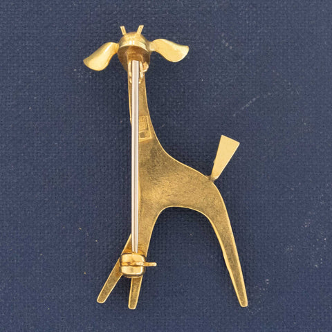 Vintage Italian Enamel Giraffe Brooch