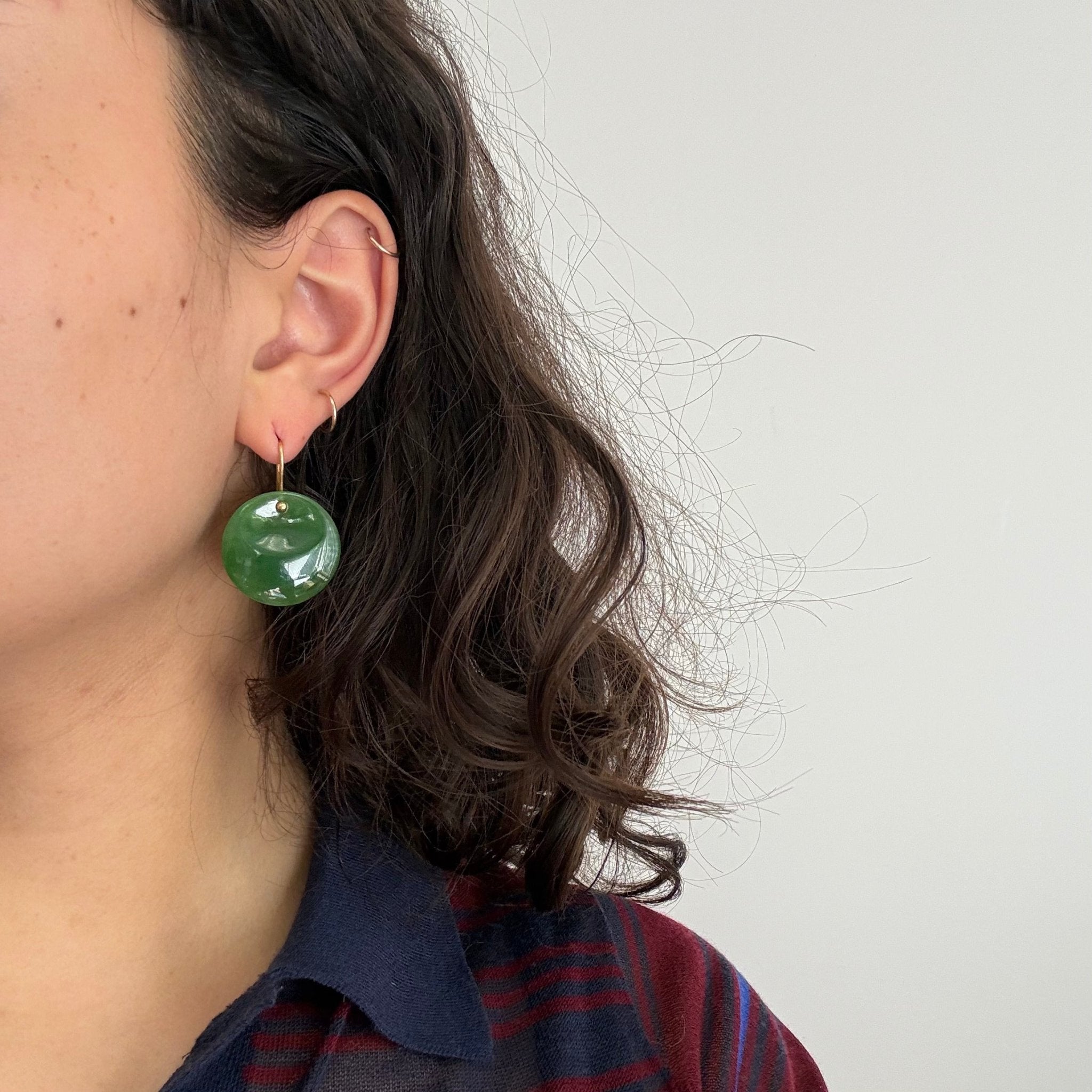 Vintage Jade Drop Earrings, by Elsa Peretti for Tiffany & Co.