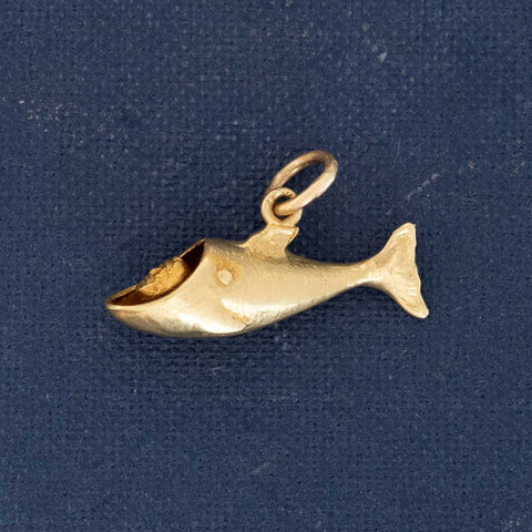 Vintage Jonah and the Whale Charm