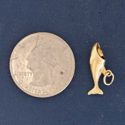 Vintage Jonah and the Whale Charm