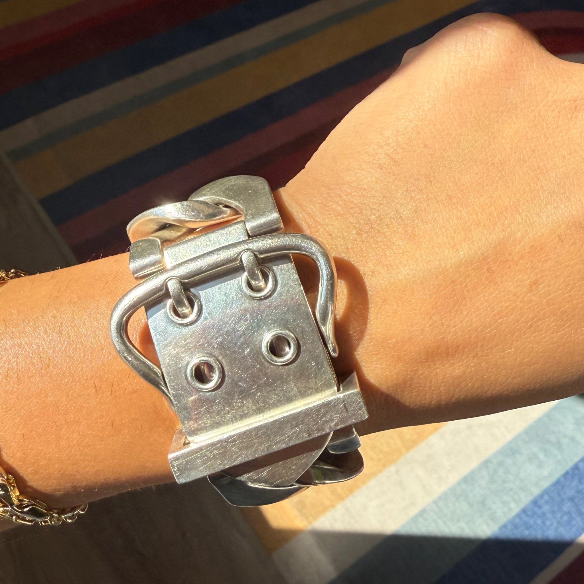Vintage Jumbo Buckle Bracelet, by Hermes