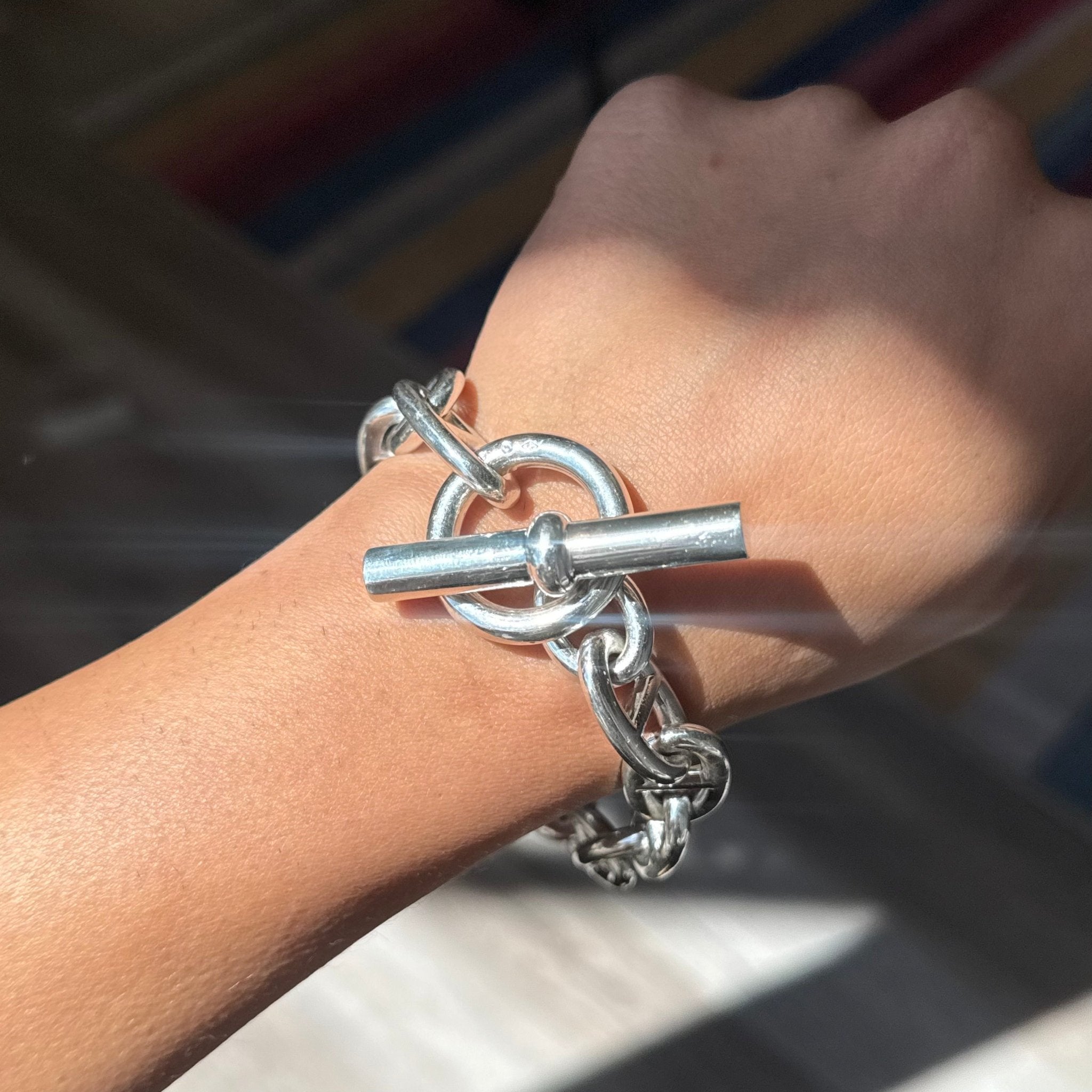 Vintage Jumbo Chaine D'Ancre Toggle Bracelet, by Hermes