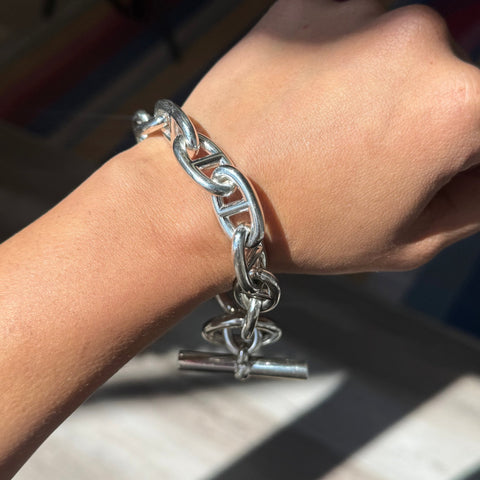 Vintage Jumbo Chaine D'Ancre Toggle Bracelet, by Hermes