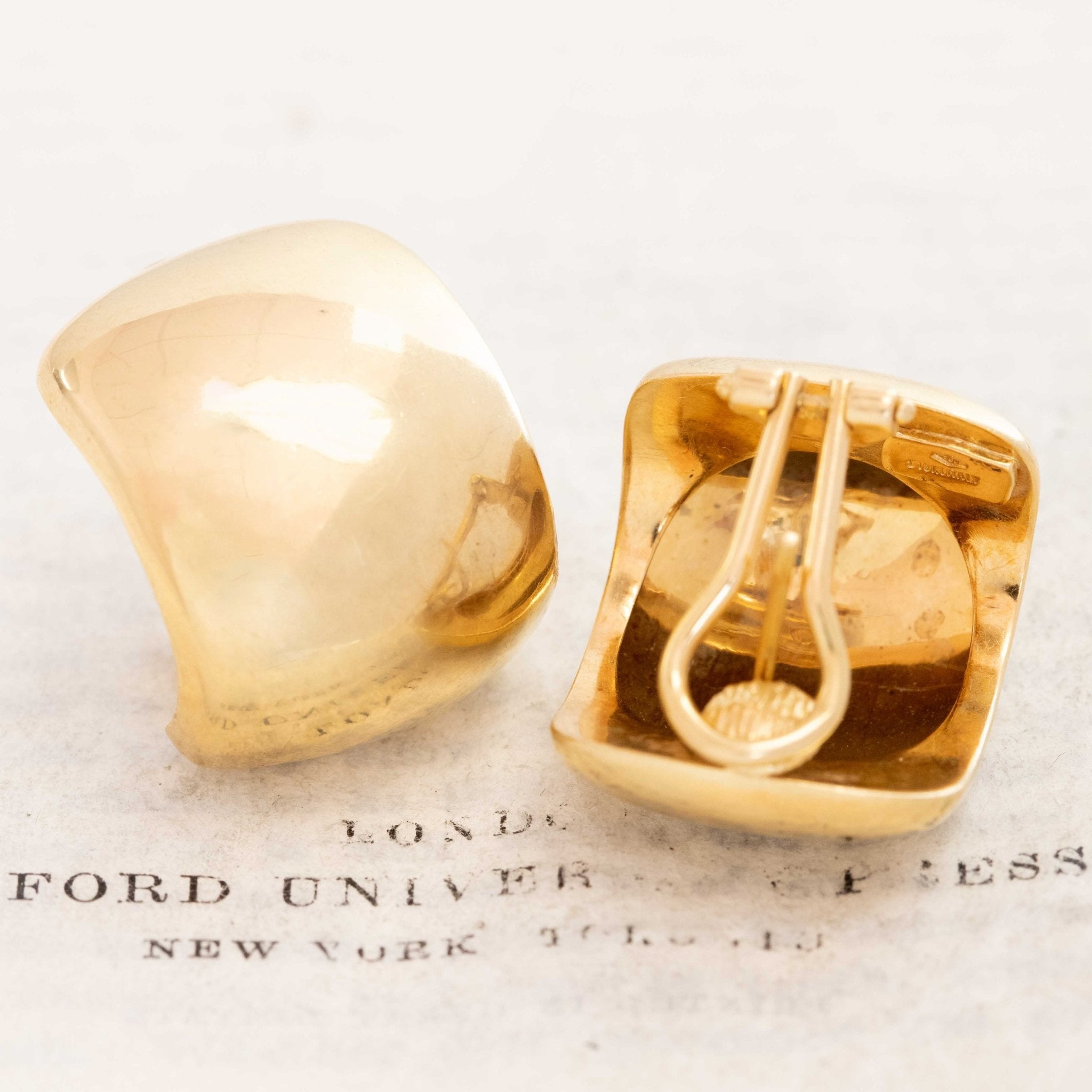 Vintage Jumbo Gold Earrings