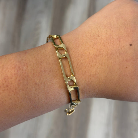 Vintage Jumbo Open Link Chain Bracelet