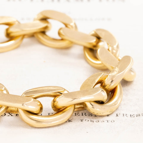 Vintage Jumbo Oval Link Bracelet