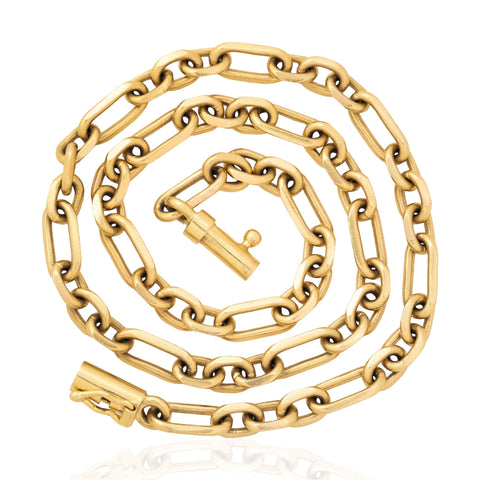 Vintage Jumbo Paperclip Chain Necklace