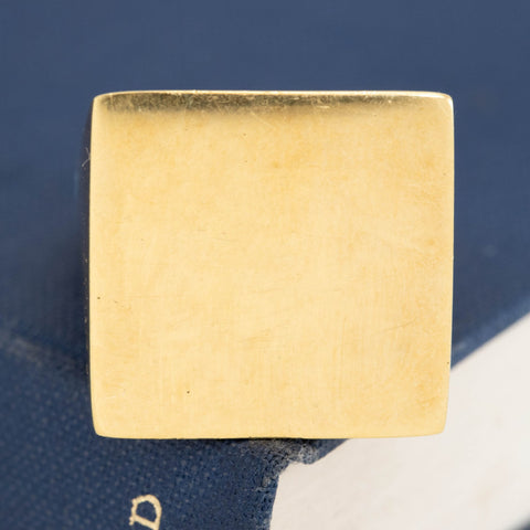 Vintage Jumbo Square Ring, by Tefani
