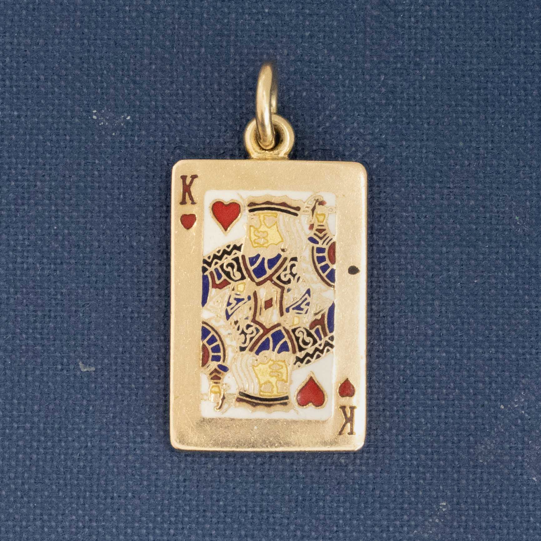 Vintage King of Hearts Card Charm/Pendant, by Tiffany & Co.