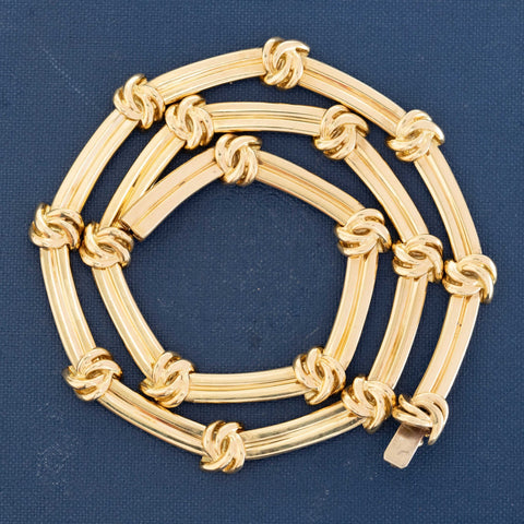 Vintage Knot Bar Link Collar, by Tiffany & Co.