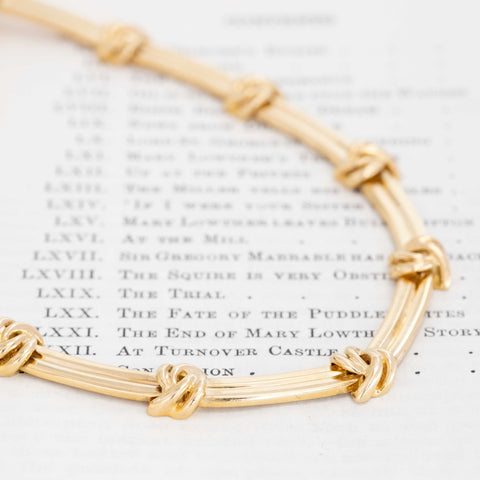 Vintage Knot Bar Link Collar, by Tiffany & Co.