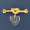 Vintage Knot Crystal Heart Brooch by Aldo Cipullo for Cartier