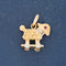 Vintage Lamb Pull-Along Toy Charm, French