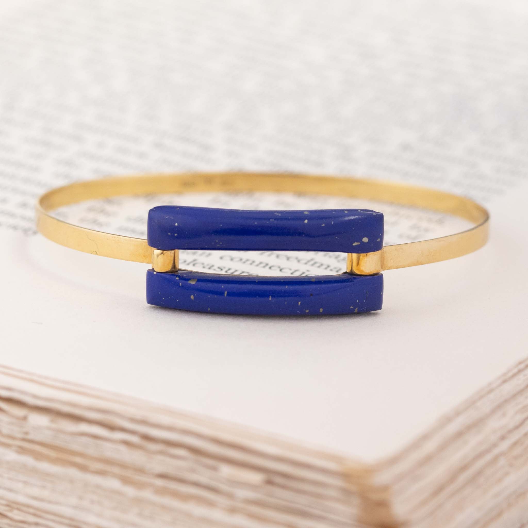 Vintage Lapis Bangle, by Gucci