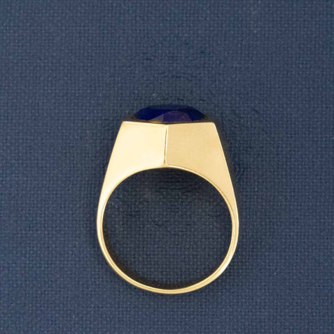 Vintage Lapis Lazuli Signet Ring by Elsa Peretti for Tiffany & Co.