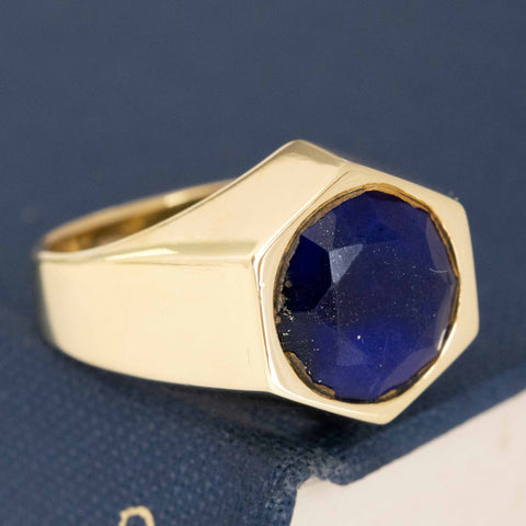 Vintage Lapis Lazuli Signet Ring by Elsa Peretti for Tiffany & Co.