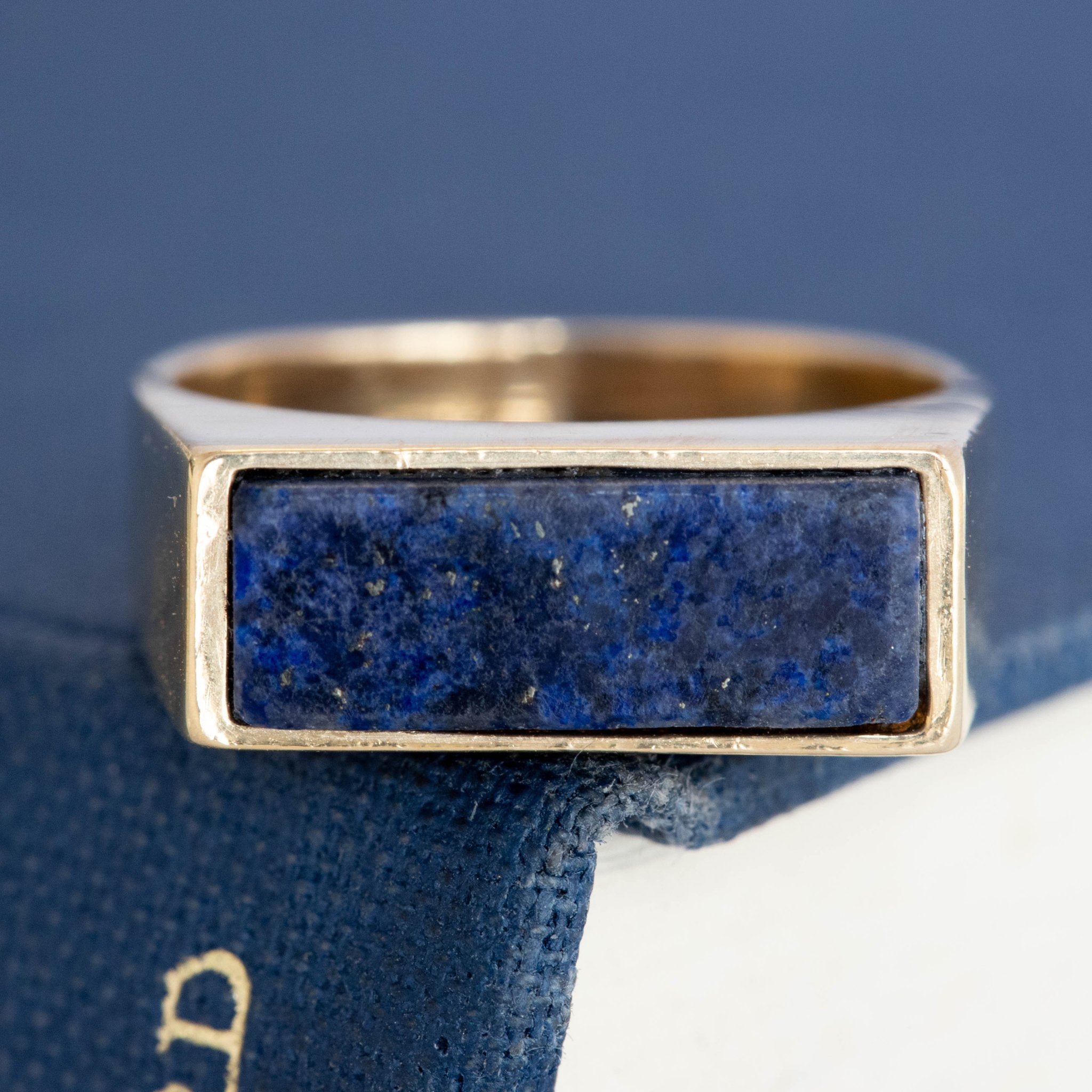 Vintage Lapis Signet Ring, by Tiffany & Co.