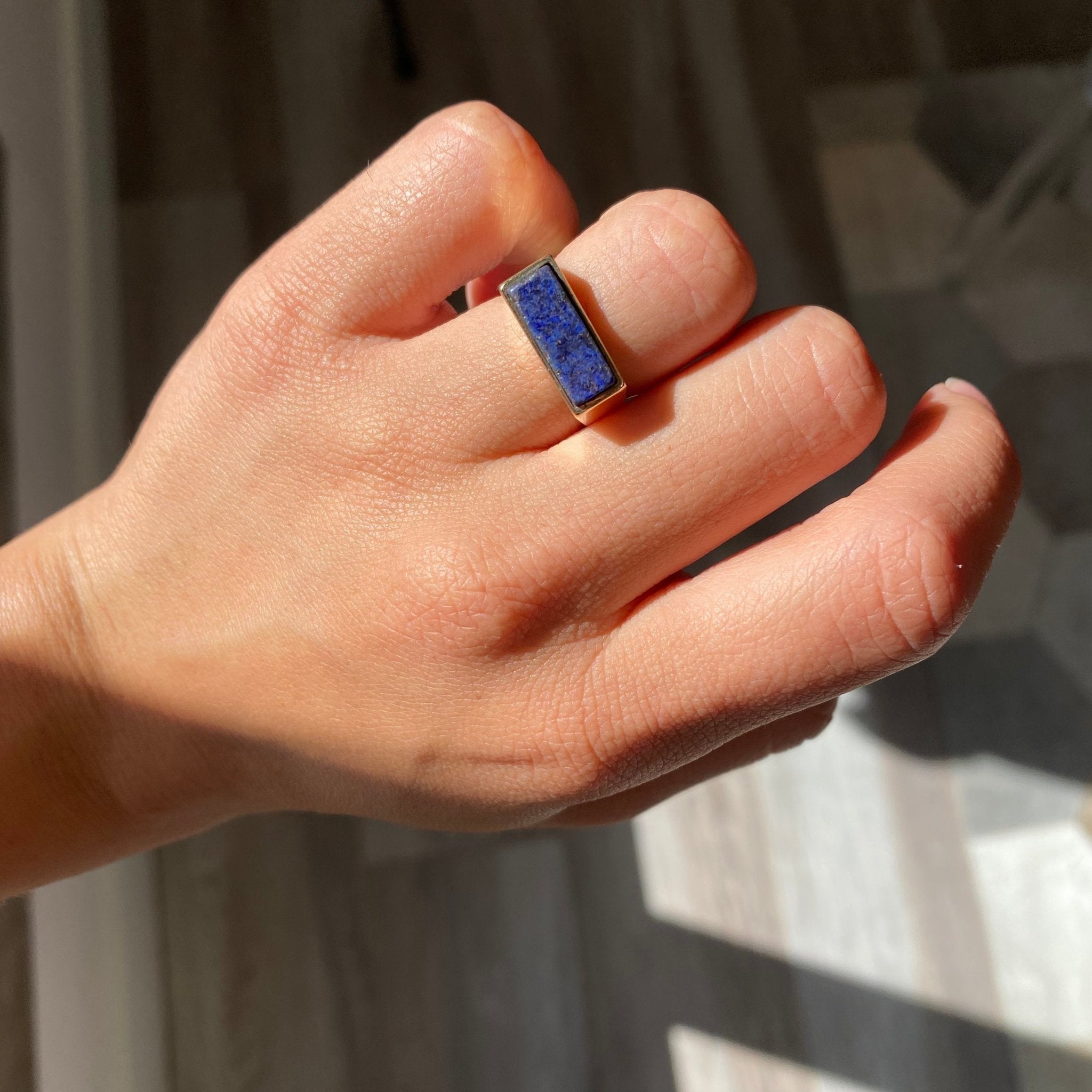 Vintage Lapis Signet Ring, by Tiffany & Co.