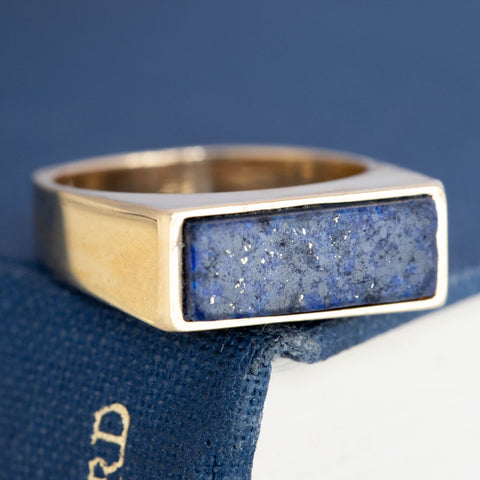 Vintage Lapis Signet Ring, by Tiffany & Co.
