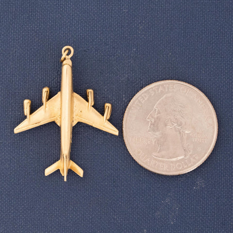 Vintage Large Airplane Pendant