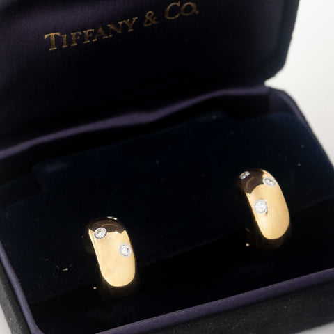 Vintage Large Etoile Hoop Earrings, by Tiffany & Co.