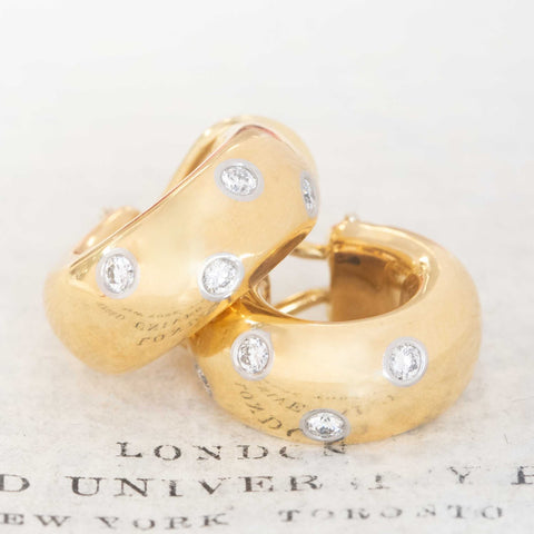 Vintage Large Etoile Hoop Earrings, by Tiffany & Co.